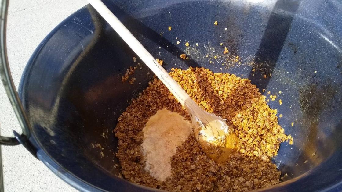 Lager søtsaker av byggflak