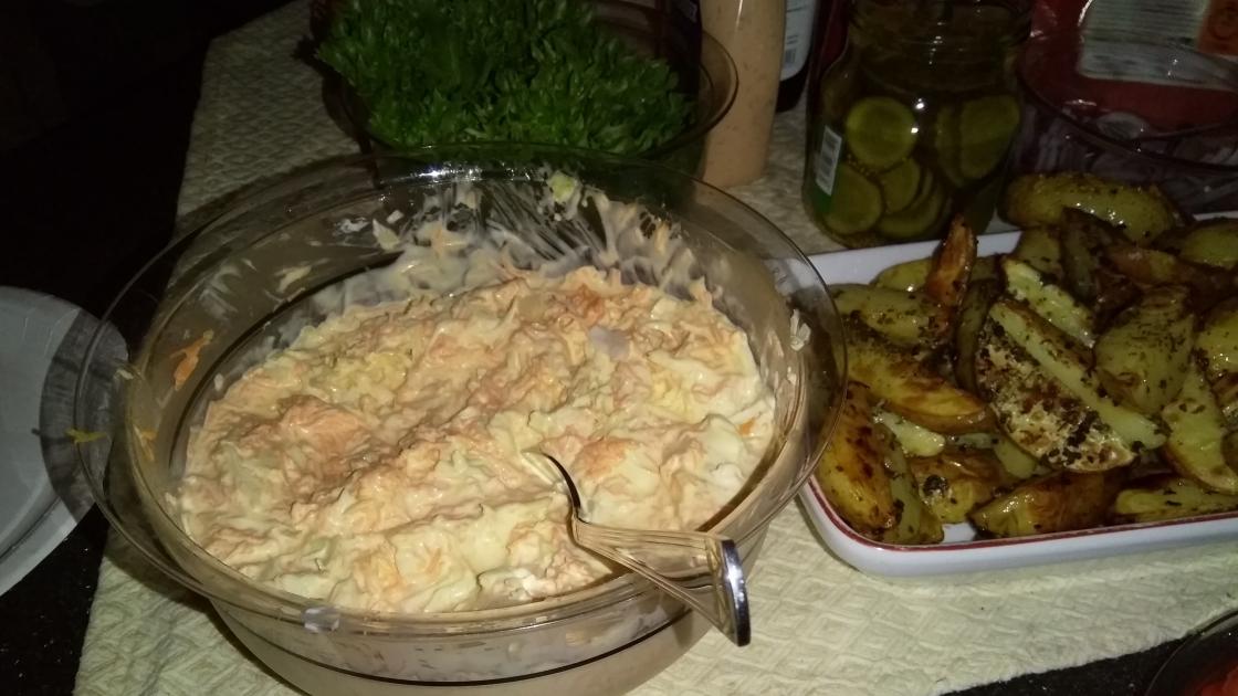 Coleslaw av norske grønnsaker