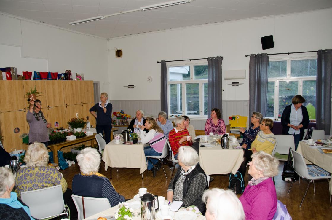 Damene byr og handler i vei