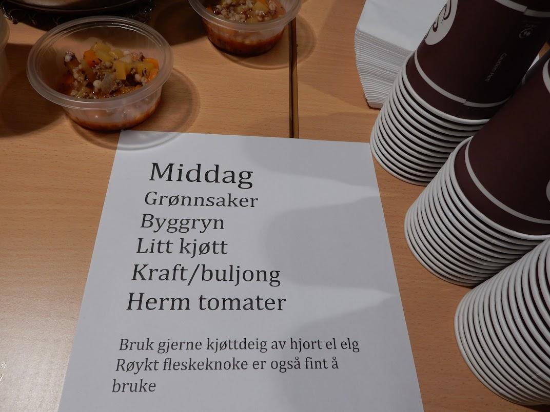 Suppe med byggkorn - nydeleg !