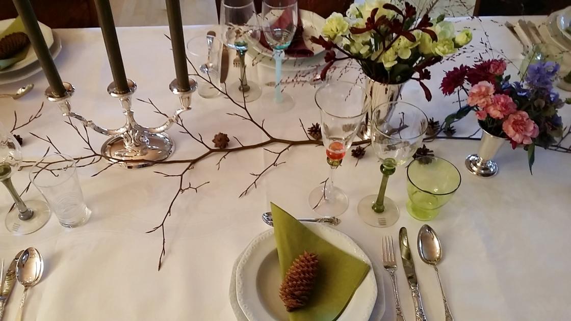 Detaljer fra bordekkingen. Foto: Anne Ka Munkejord.