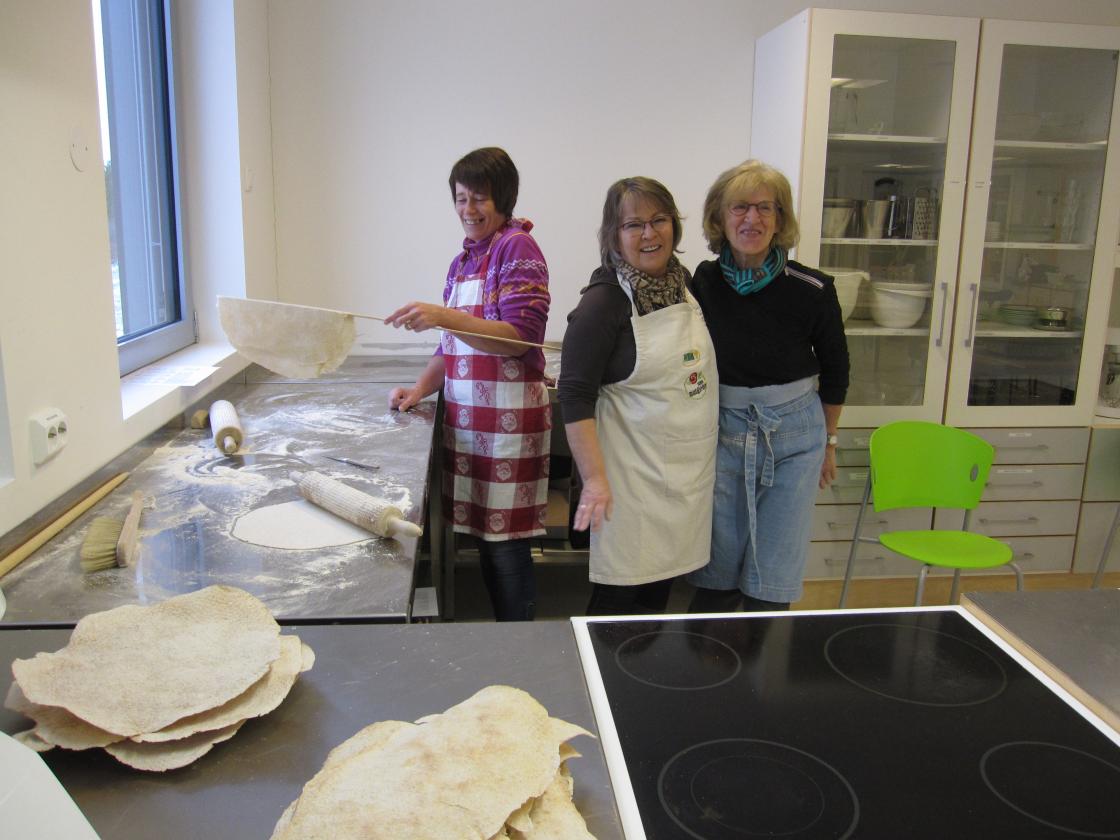 Gøy på flatbrødkurs