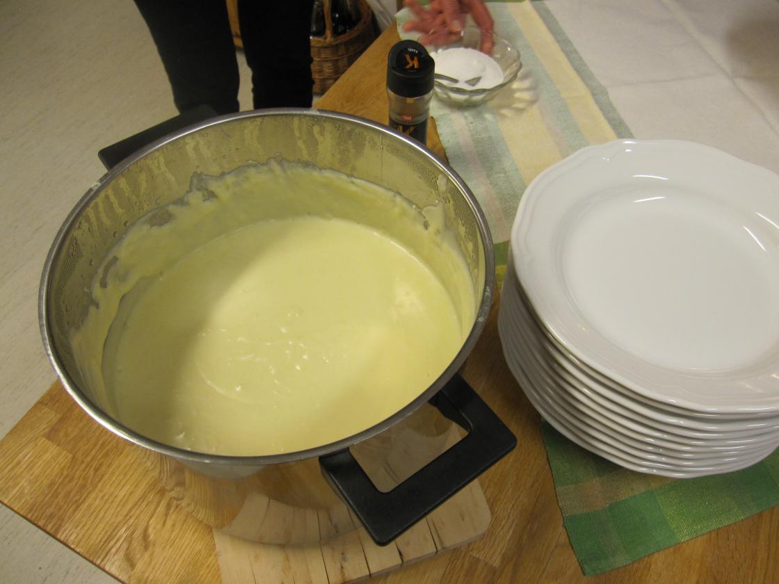 Grøten er klar for servering