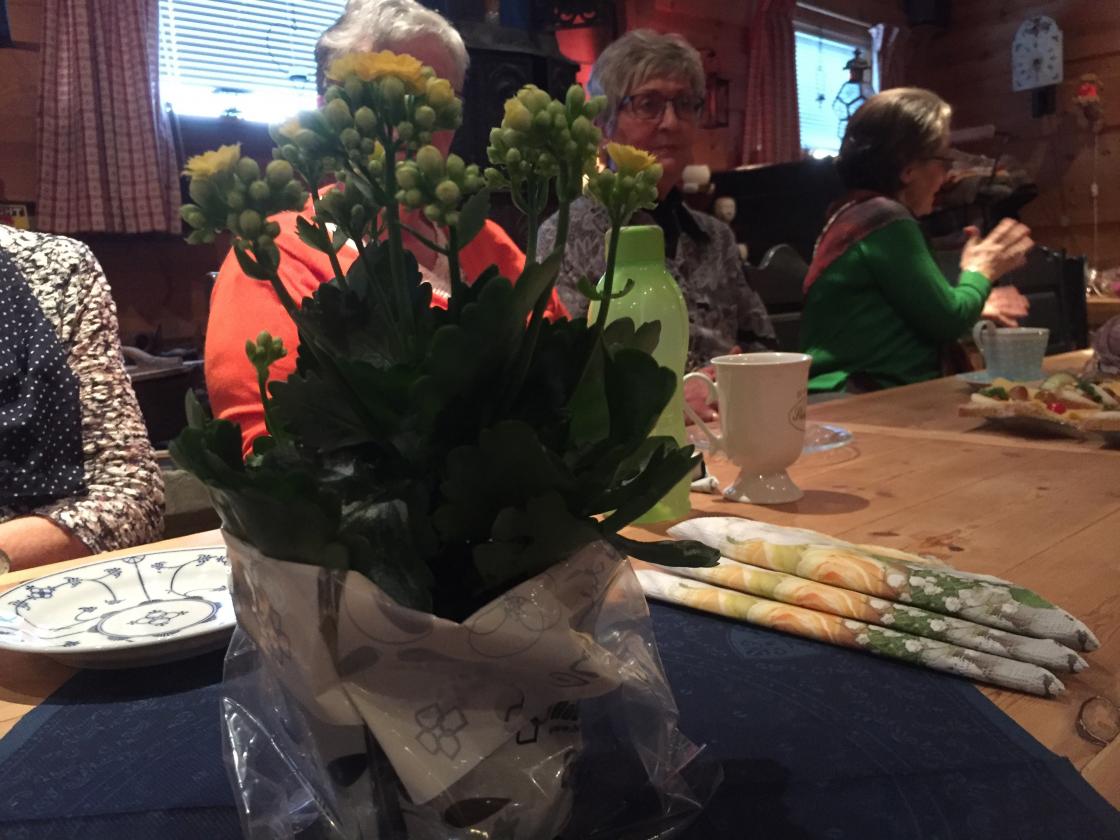 Fint pynta på bordene.