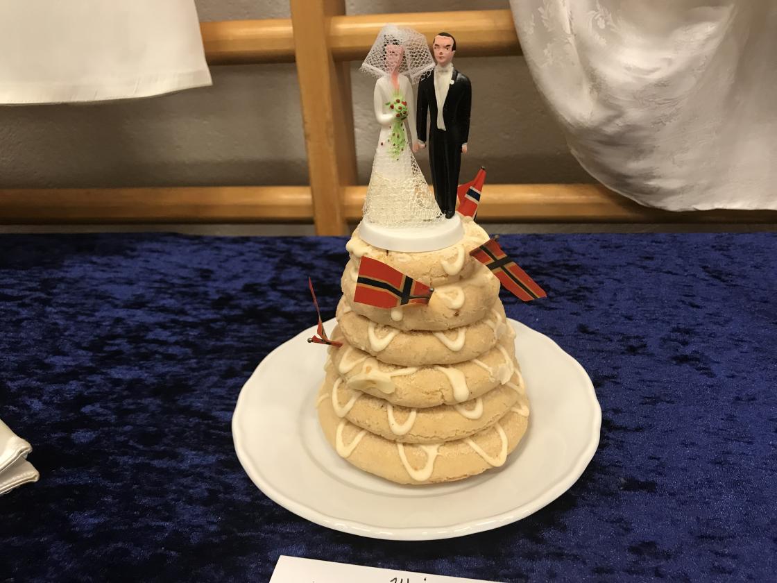 Toppen av kransekaka fra 1973