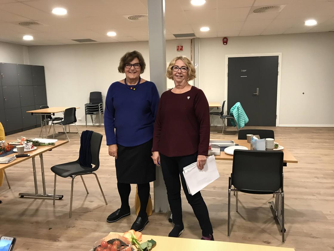 Solveig og Nelly orienterte frå både Nbk og fylkesstyret.