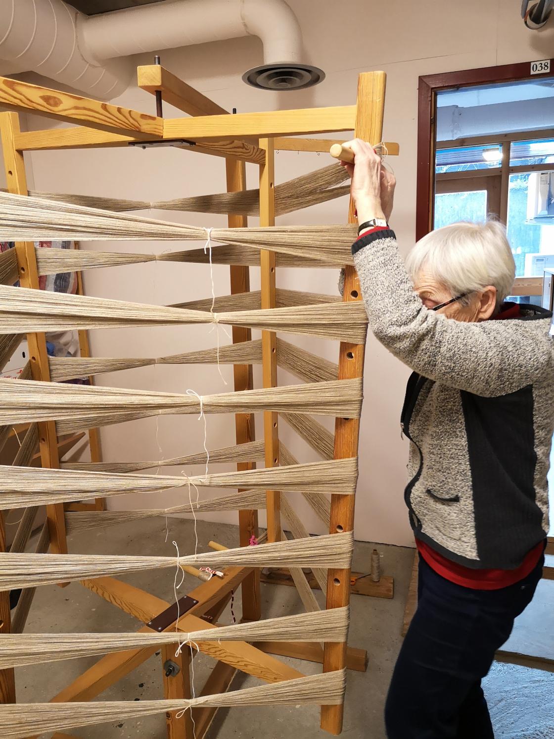 Signy jobbar med renning