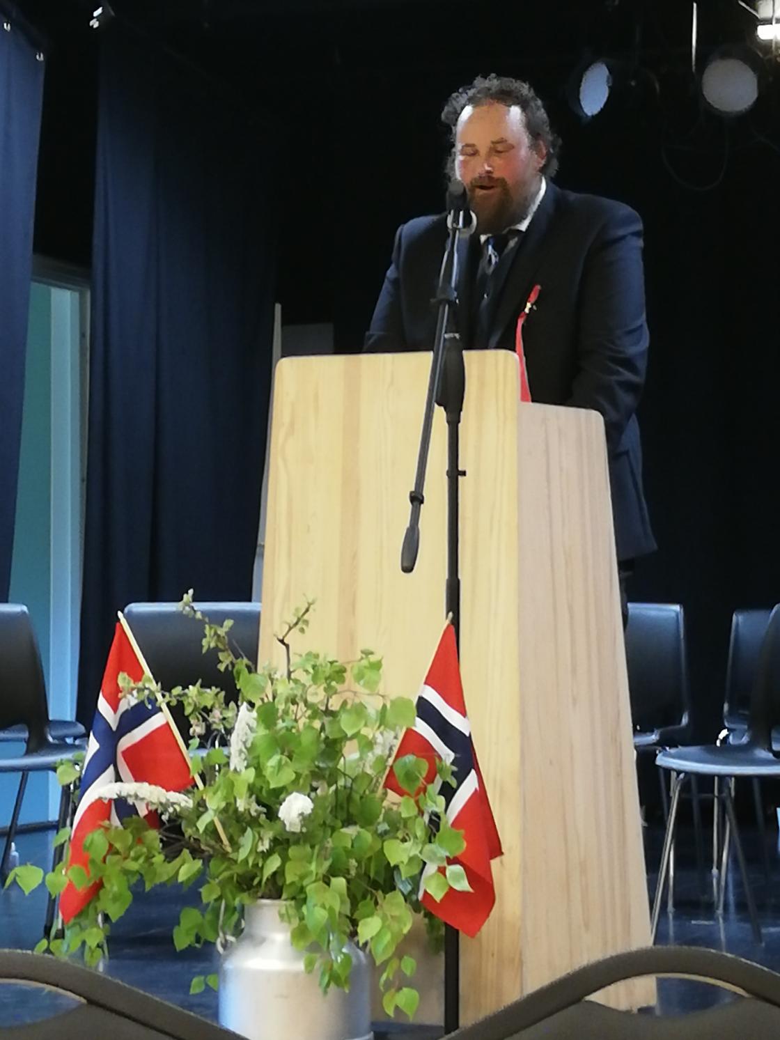 Dagens tale ble holdt av Lard Christian Hillestad Dagens tale ble holdt av Lard Christian Hillestad