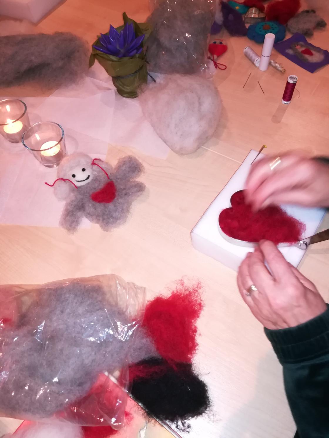 Ullhjerte i form. Foto IS