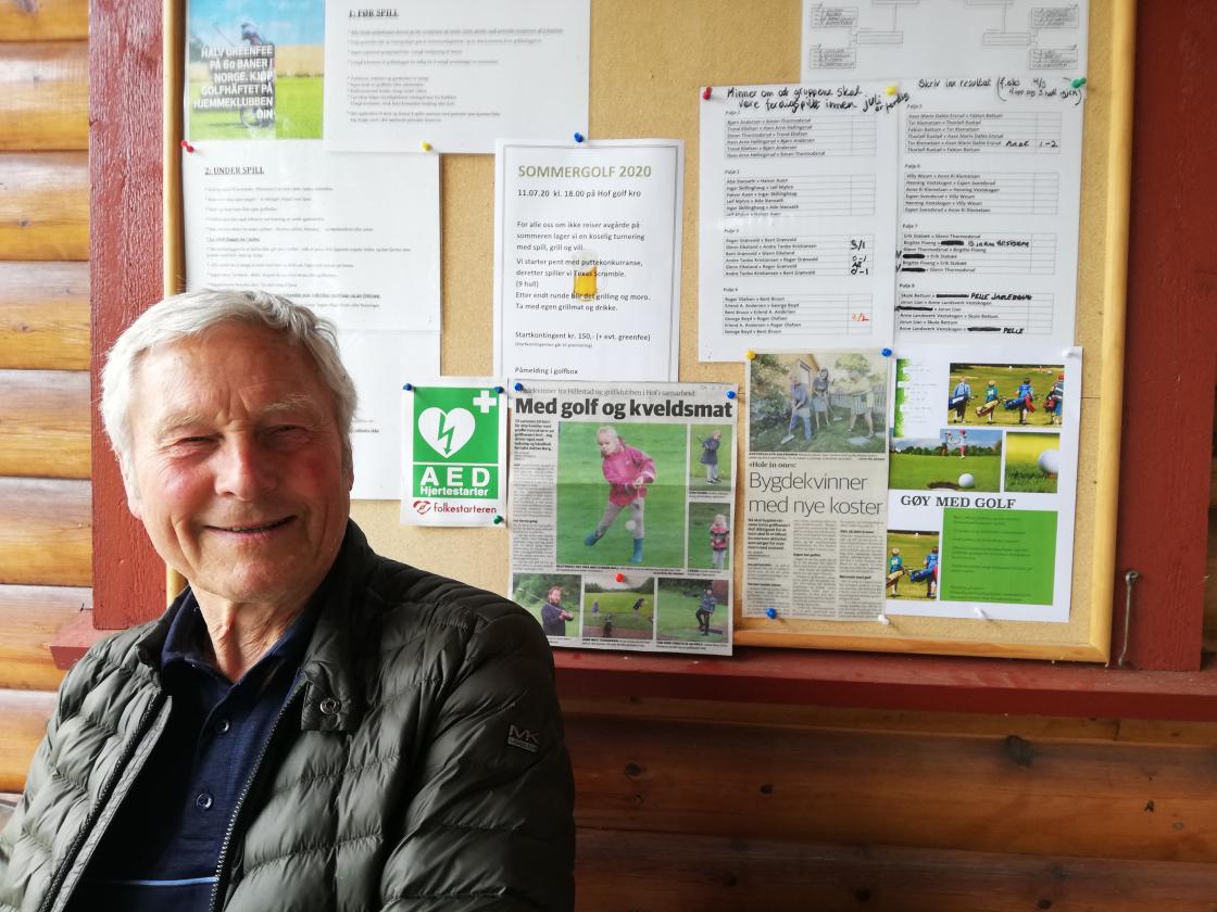 Jens Sundby, primus motor på golfbanen