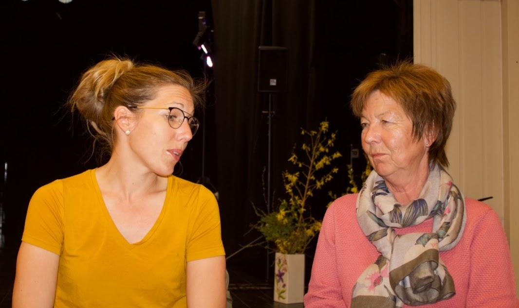 Mor og datter på jentekveld. Marit og Sidsel Gran Haga