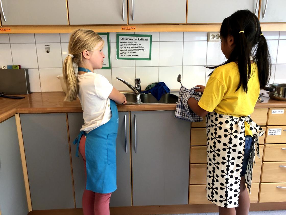 Litt oppvask må også til!