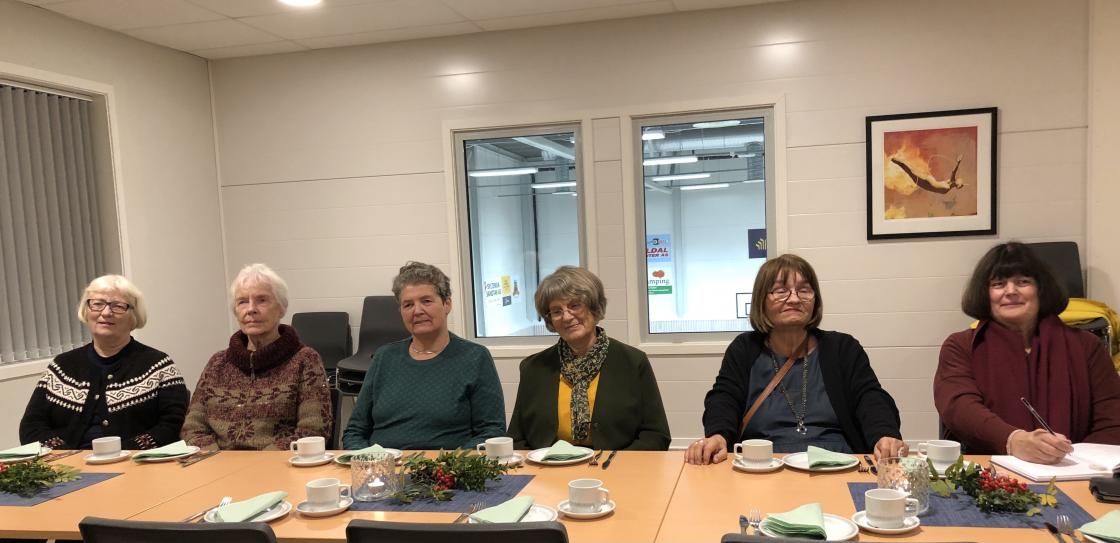 Kjekt med leiarbesøk på medlemsmøtet.