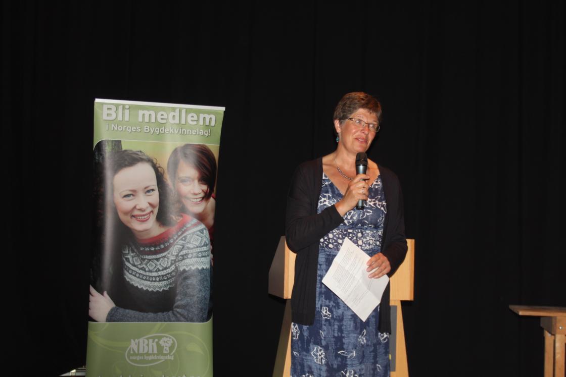 Astrid Stubrud fortalte litt om Vegmuseet