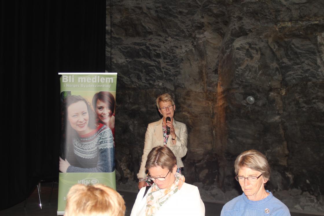 Tonje fra Østre Toten  sa noen fine ord til styret og OBK