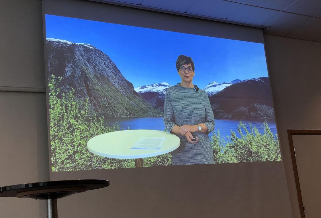 Ordførar Eva Hove med videoinnlegg om frivillighetens år, 2022.