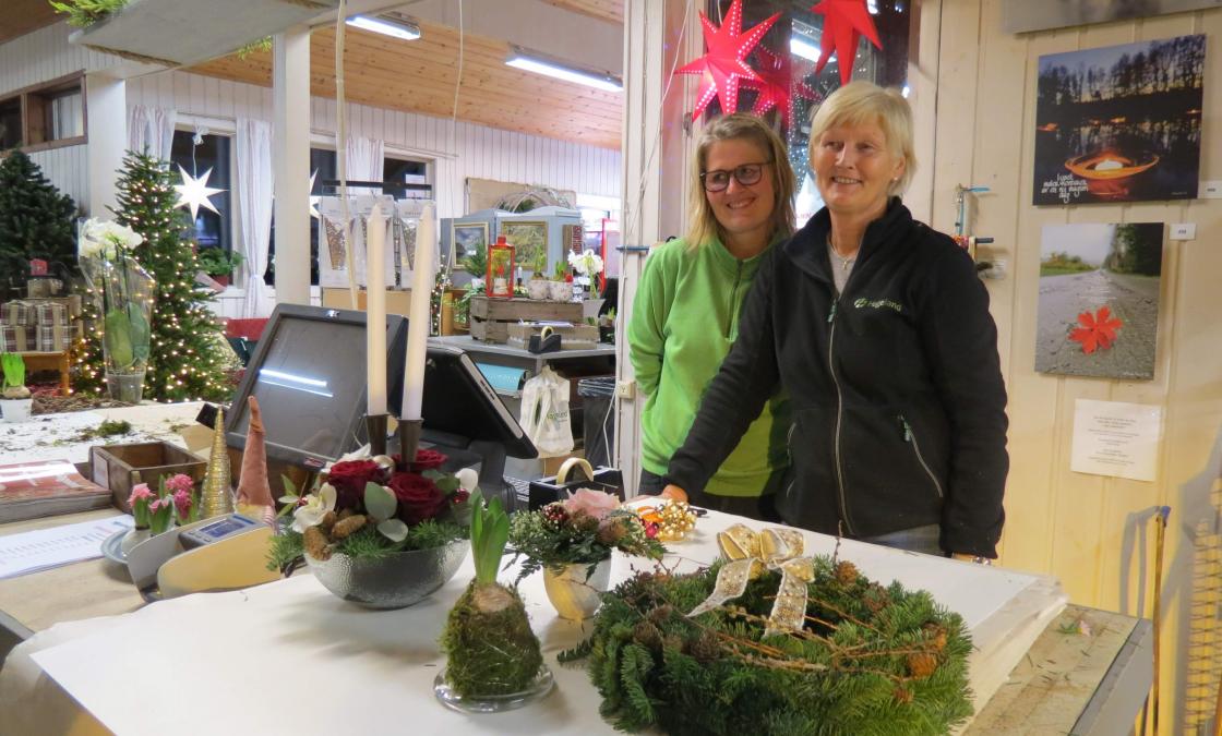 Trivelige inspiratører, mor og datter på Rønneberg Gartneri