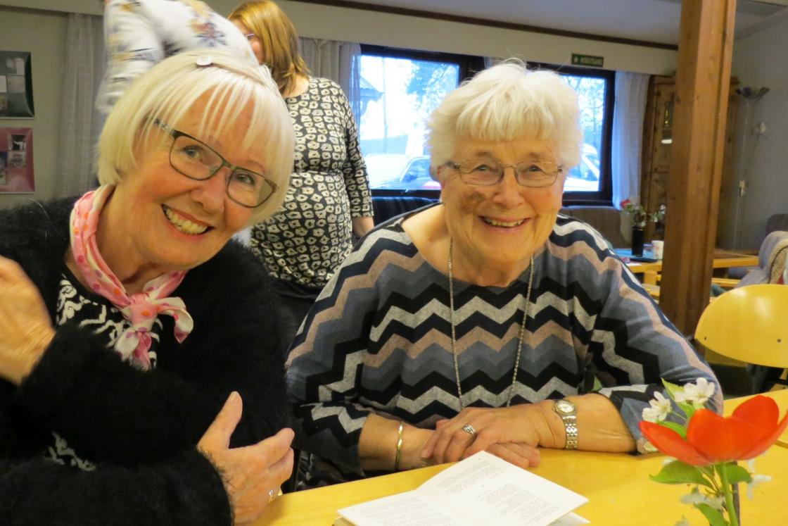 Godt oppmøte og Sigrid Foss og Berit Tronrud var på plass