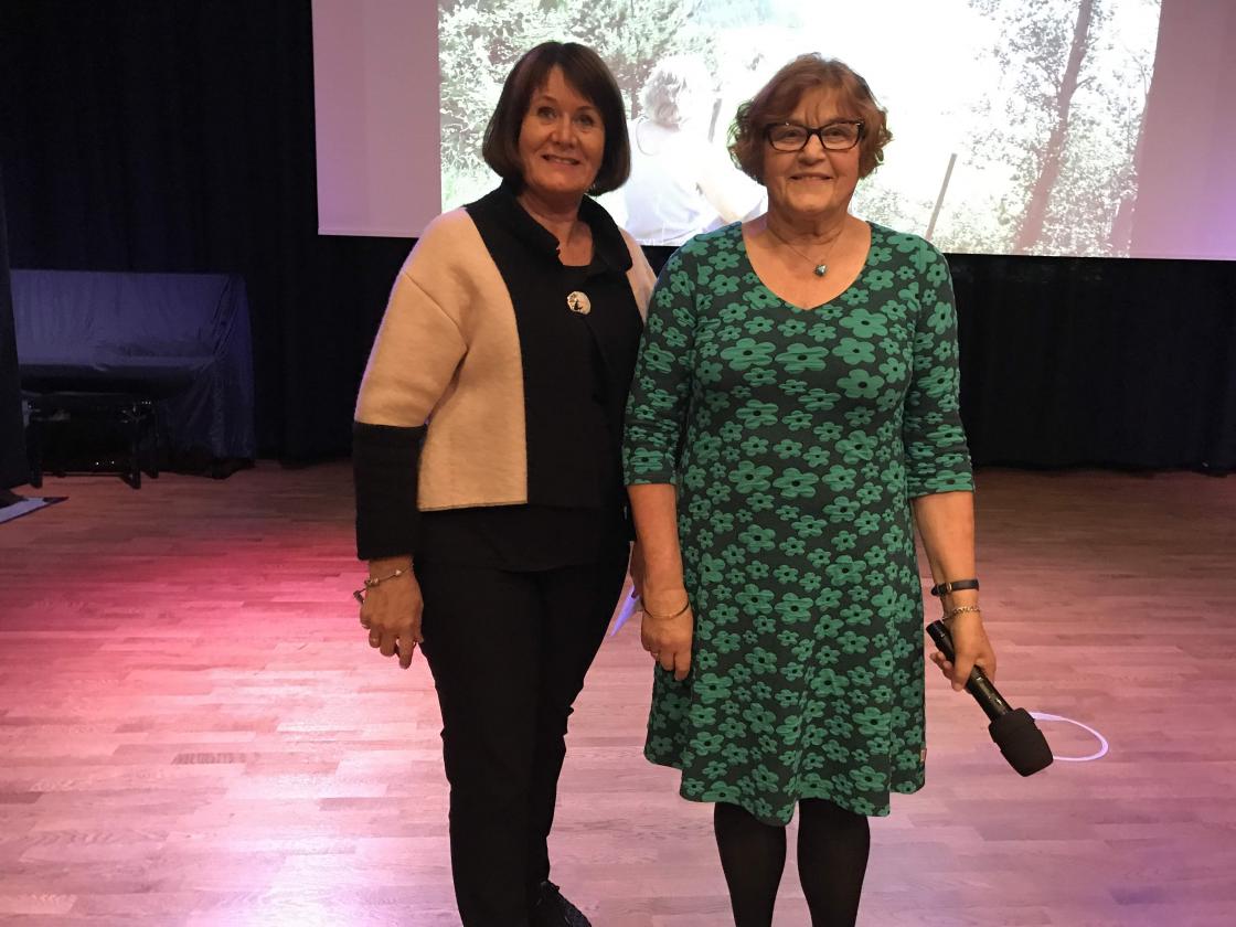 Dyktige leiarar,- Bjørg og Solveig, ynskte velkomen og var programleiarar.
