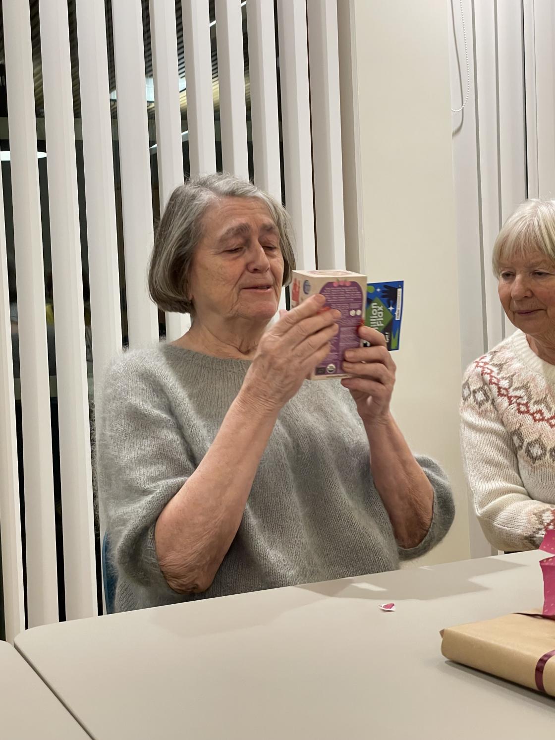 Sissel har vunnet te og flaxlodd