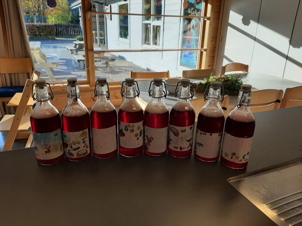 Flott ripssaft på flasker!