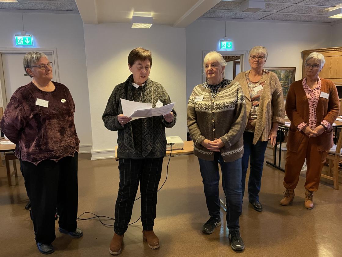 Presentasjon_3 av gruppesvar. Til v. lagsleder i Blaker, Jorid Holmsen