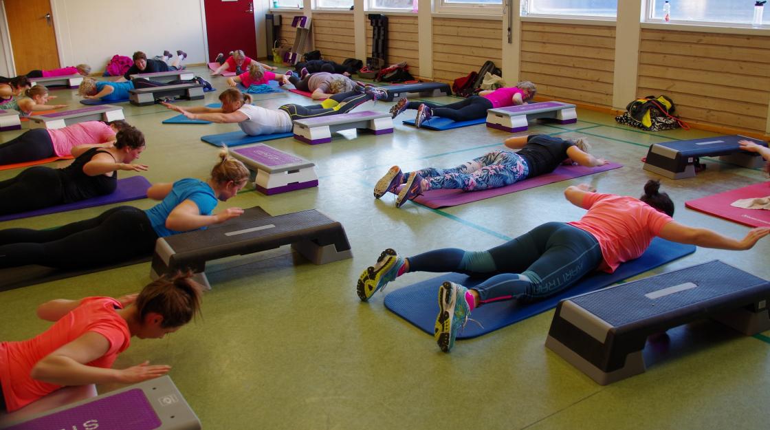 Styrketrening - powerstep foto: Signe Lise Børve