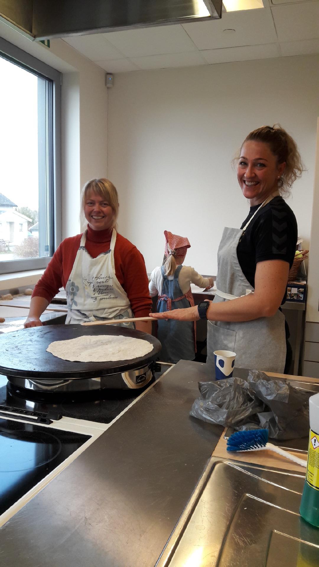 Ivrige flatbrødbakere