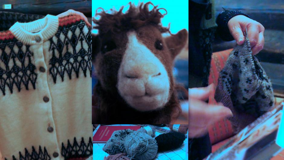 En vakker komposisjon av bilder relatert til temaet i nettsaken. Foto: Kinsarvik Bygdekvinnelag