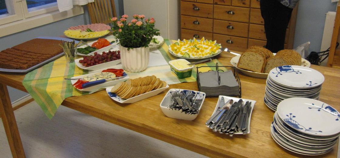 Kveldsmaten er servert