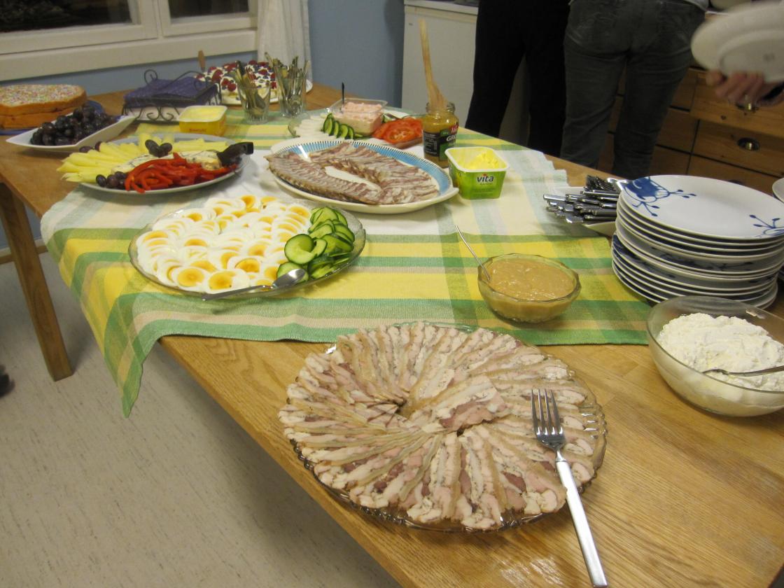 Kveldsmaten er servert