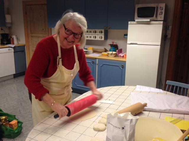 Kirsti tester ny kjevle