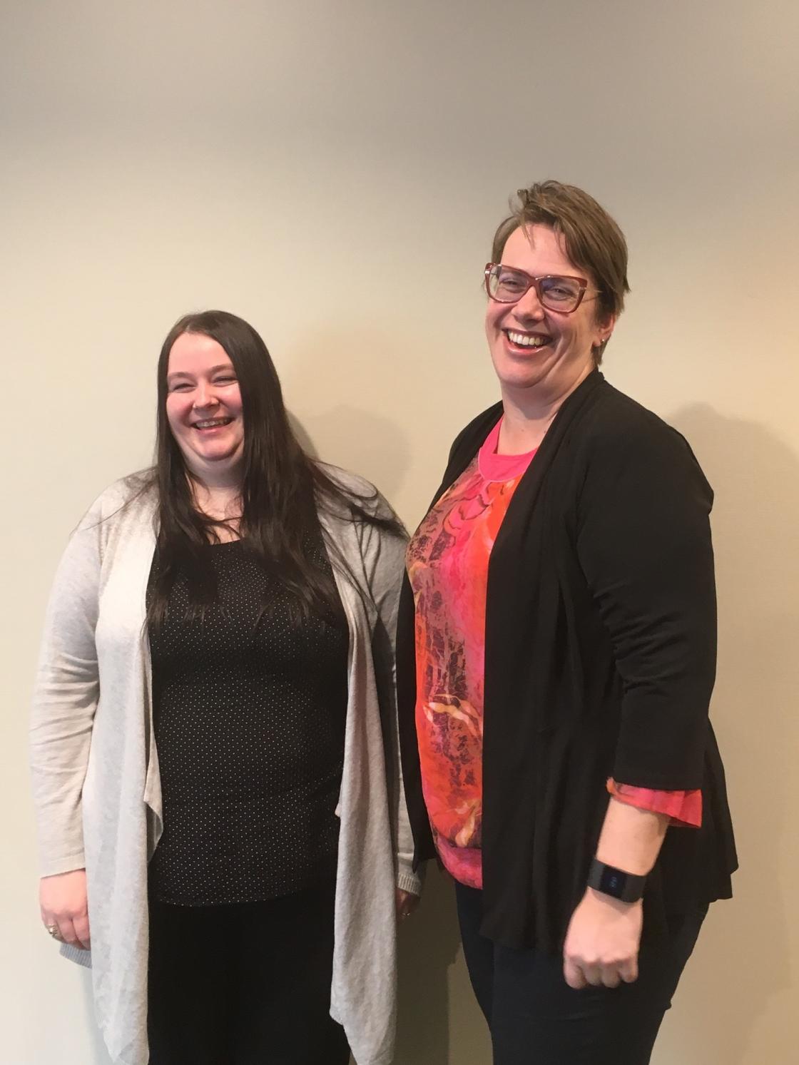 Fv Lise Øvernes og Ellen Krageberg