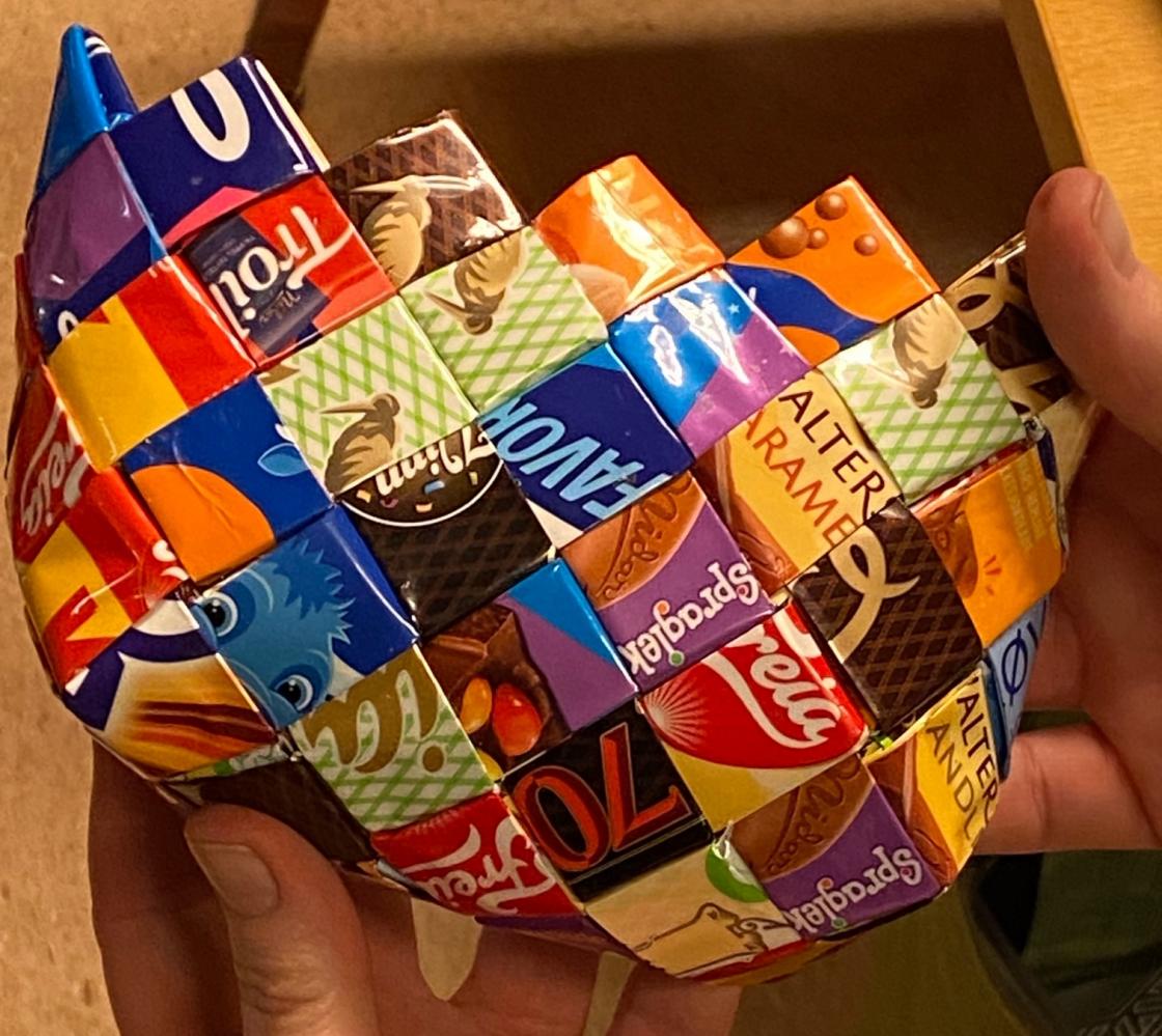 Gjenbruk av sjokoladepapir