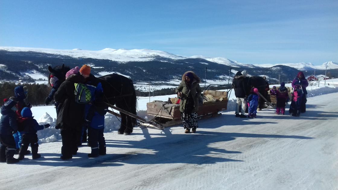 Sledetur med Øvre Folldal Bygdekvinnelag. Foto: Øvre Folldal Bygdekvinnelag.