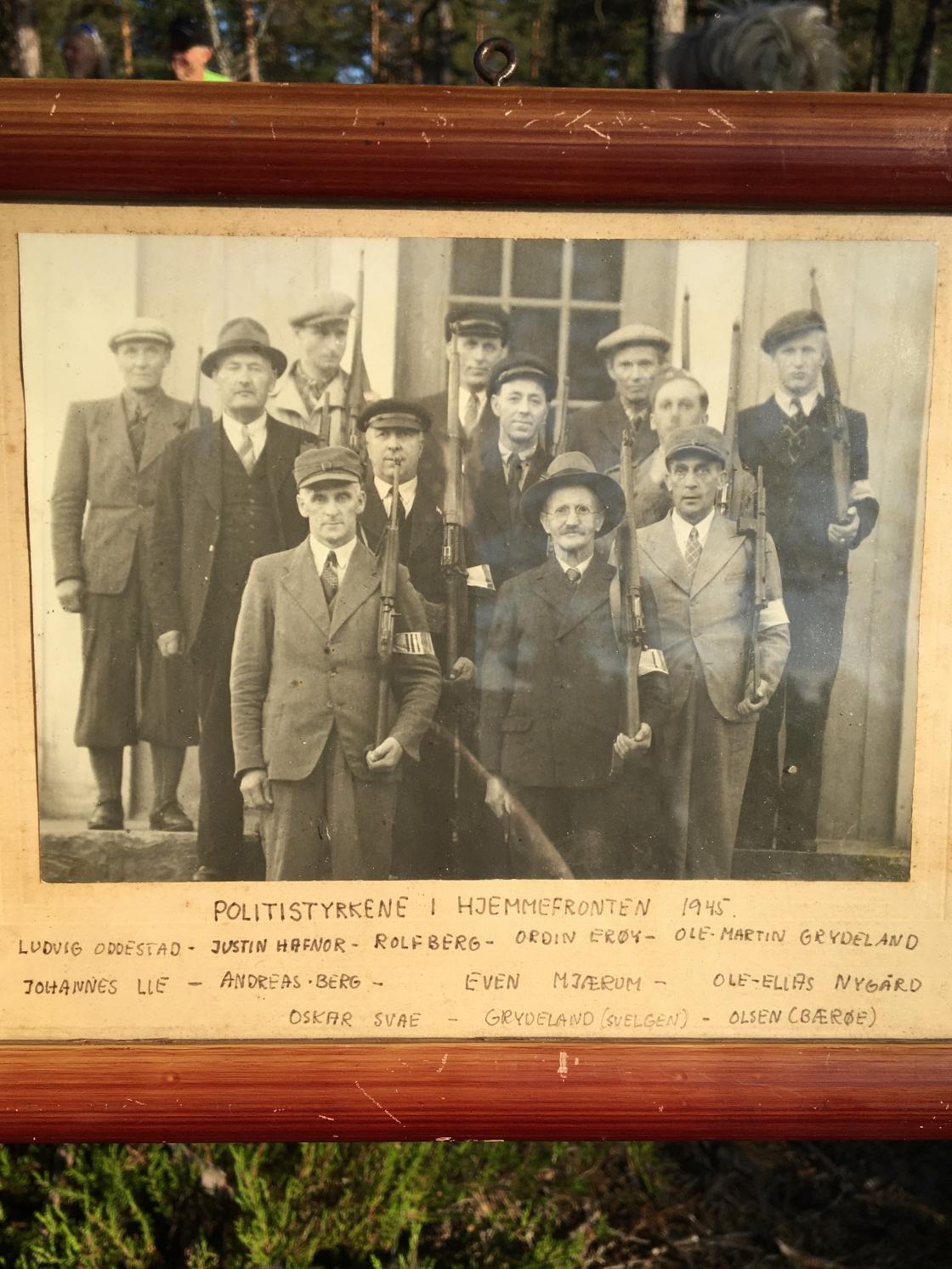 Politistyrkene i Hjemmefronten var stramme karer