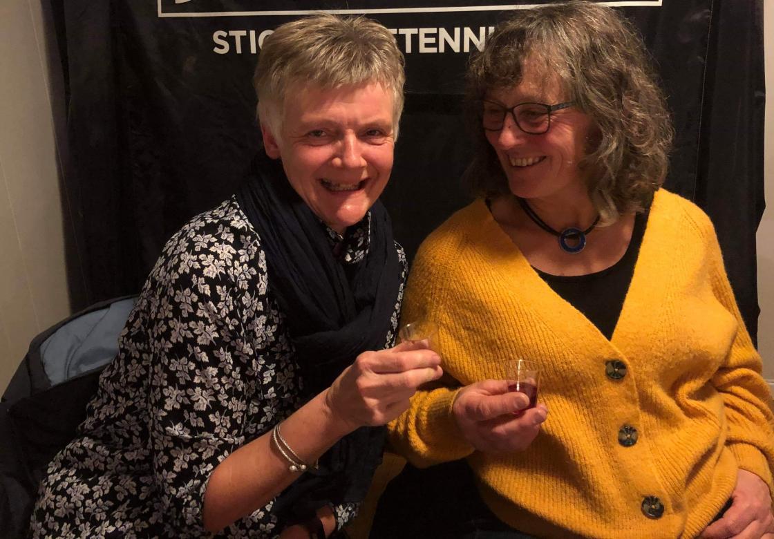 Voss- og Bjørgum bygdekvinner i utsøkt harmoni   foto: Liv Spilde