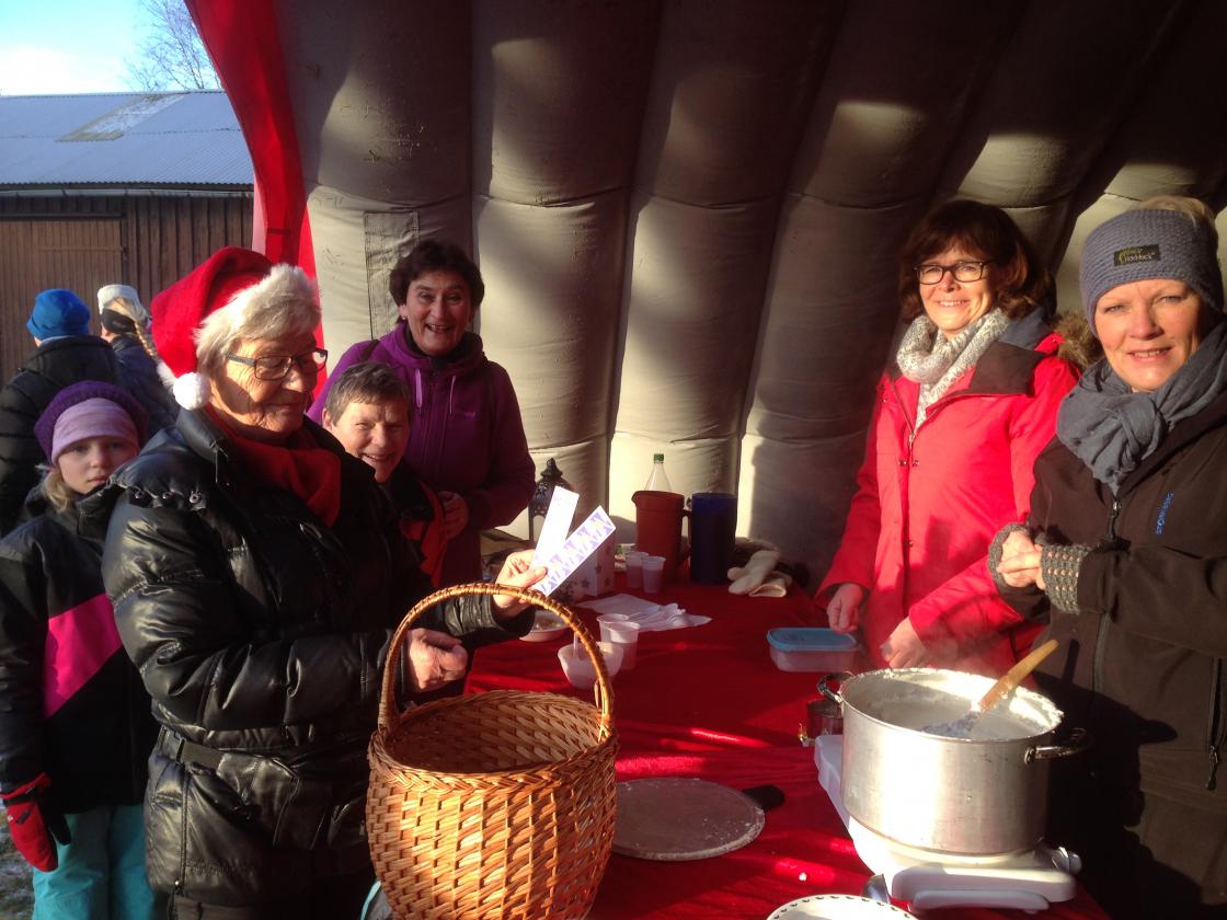 Vevstua sto for koking og salg av risengrynsgrøt. Foto Marit Hoff Lund