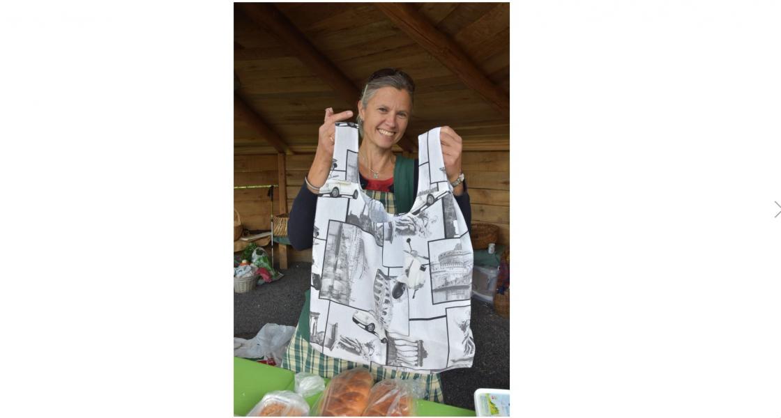 Selvsydde handlenett.