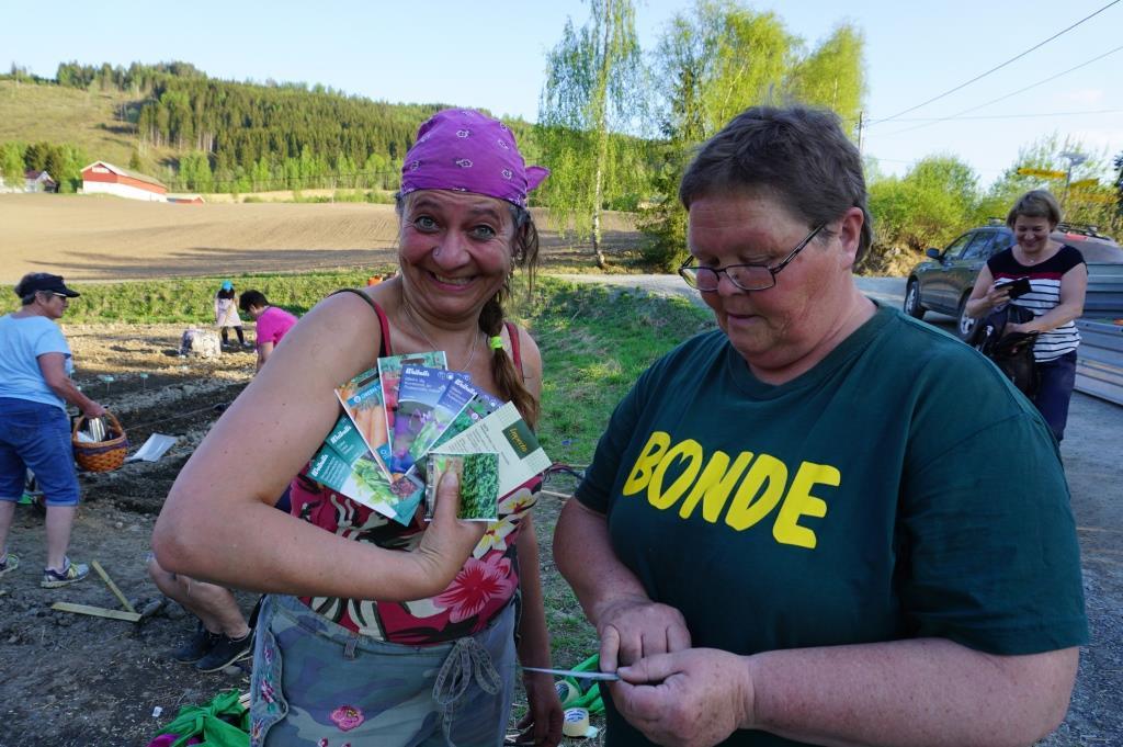 Steffi studerer frø og Bjørg gir gode råd!