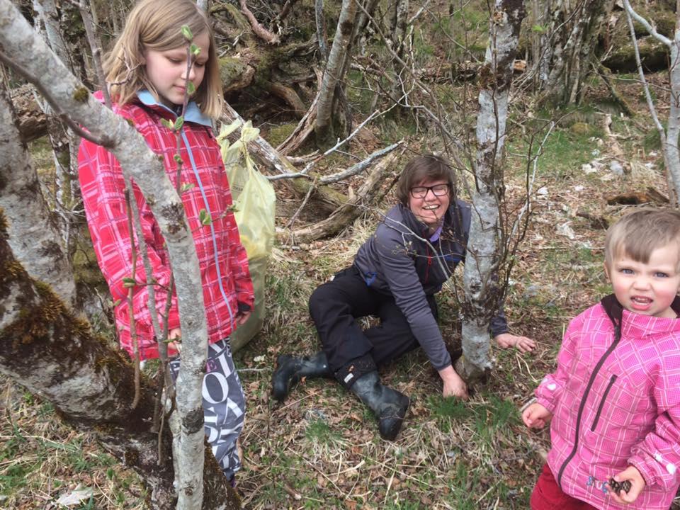 Eirin og ungene gjør en flott jobb