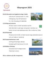 program for våren 2025