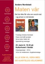 Program for møtet Maten vår v/Anders Nordstad